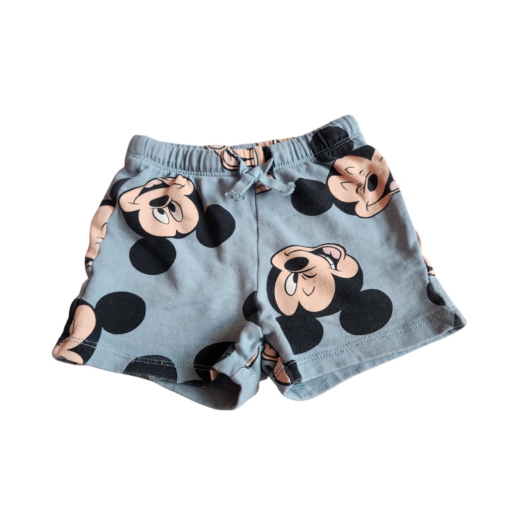 H&M Disney Mickey Mouse Toddler Sweat Shorts Blue size 2T